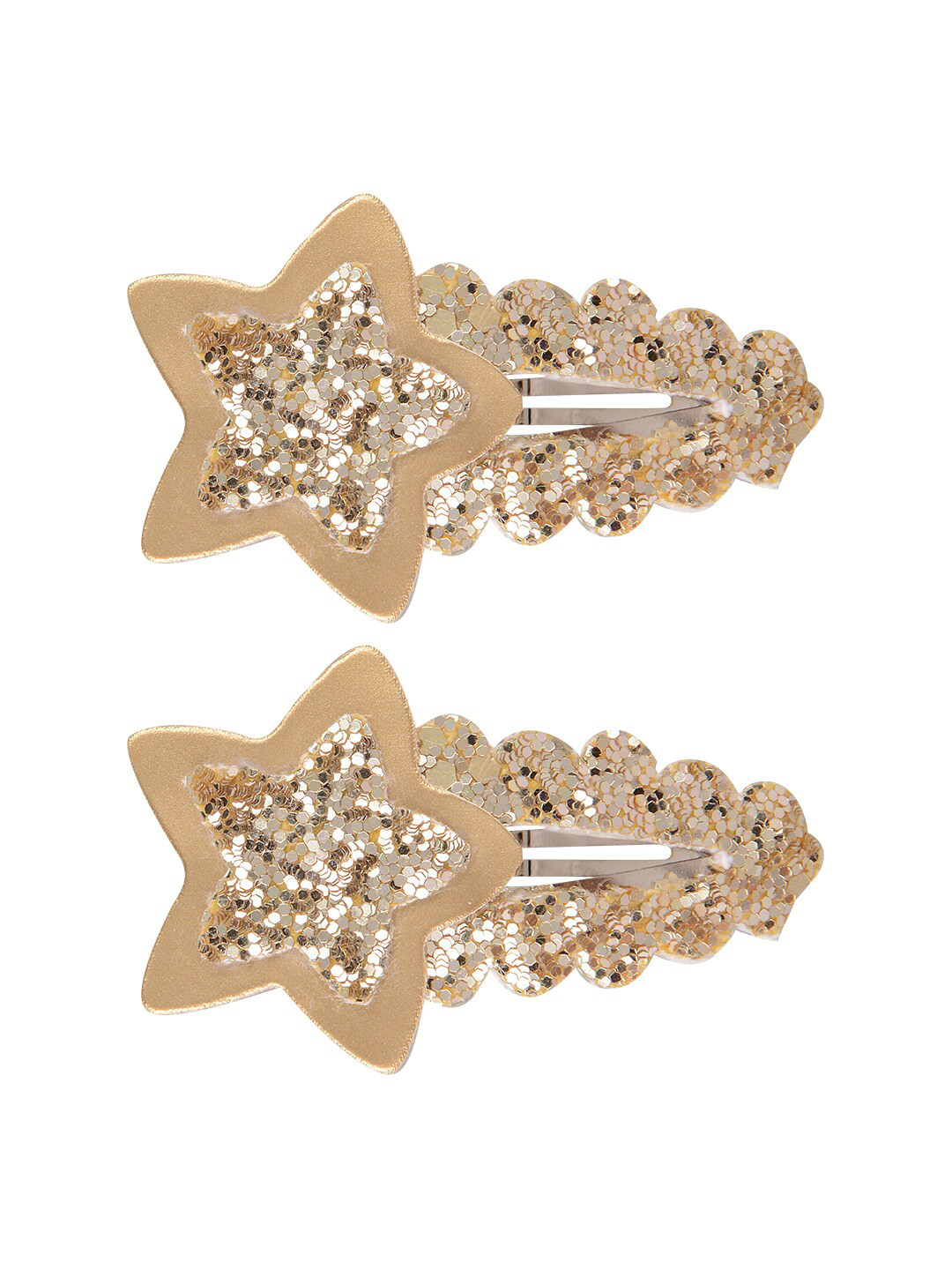 Aye Candy Girls Gold-Toned Set of 2 Star Tic Tac Hair Clip