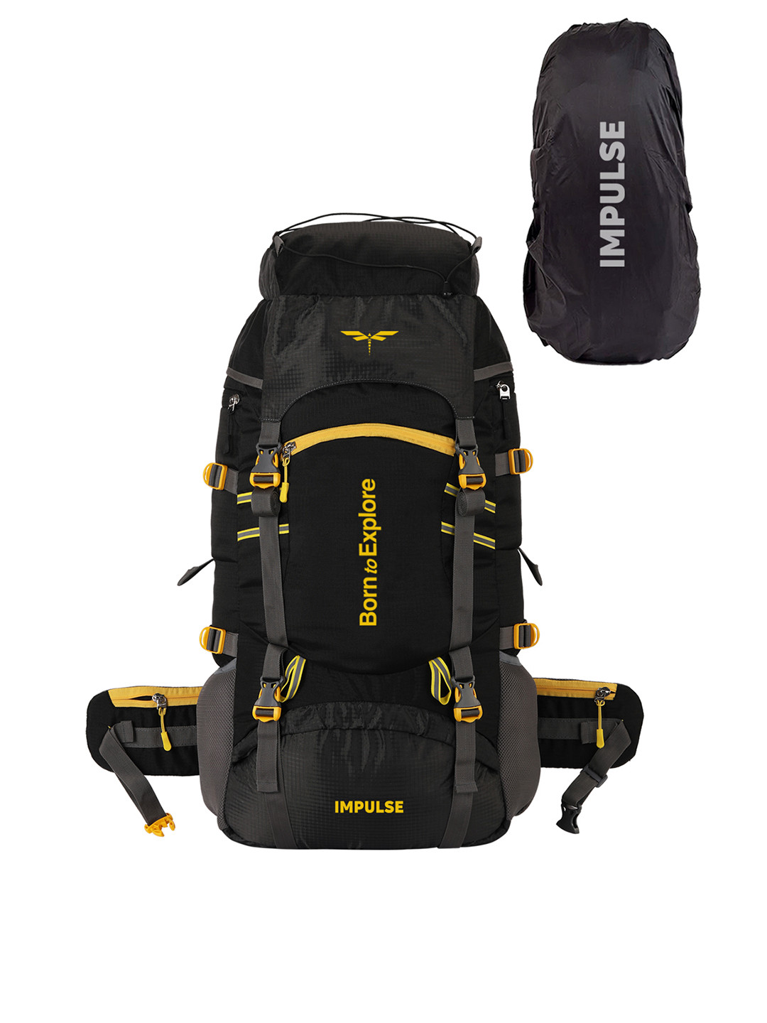 Impulse Black & Yellow Rucksacks