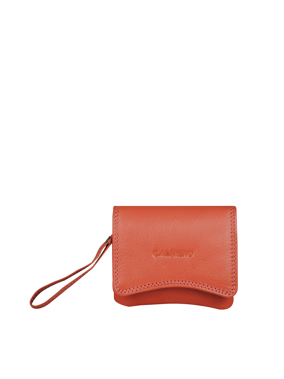 CALFNERO Women Coral Leather Two Fold Wallet
