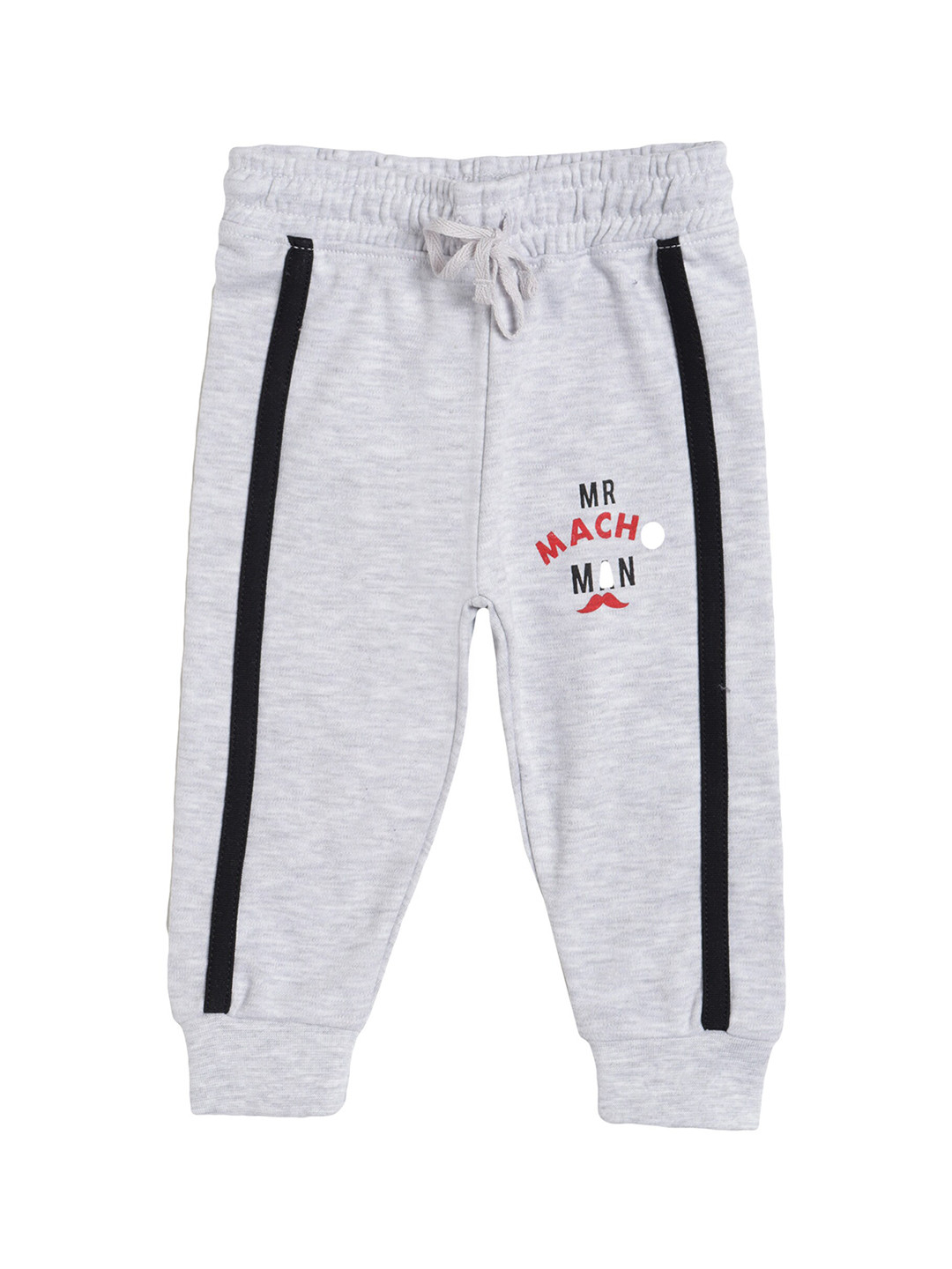 Bodycare Boys Grey Solid Cotton Joggers