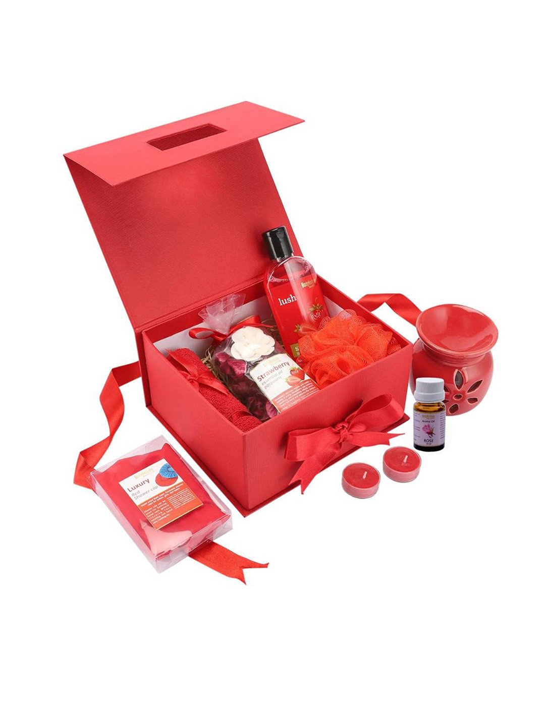 BodyHerbals 7 Pcs Strawberry Bath & Body Spa Gift Set