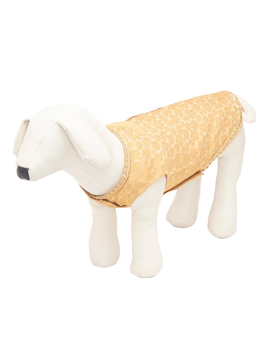 Lulala Ethnic Wear Golden Kurta Embellished gotta Patti work with Red Pocket