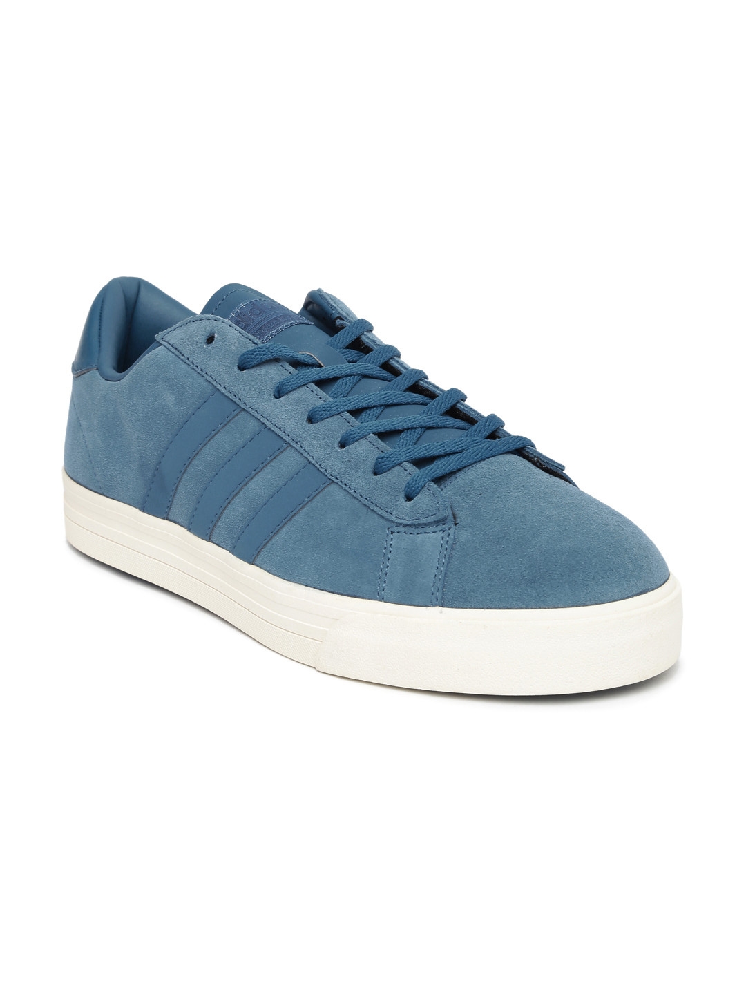 Buy ADIDAS NEO Men Blue Solid Suede Leather Cloudfoam Super Daily Sneakers - Casual Shoes for Men 1731091 Myntra