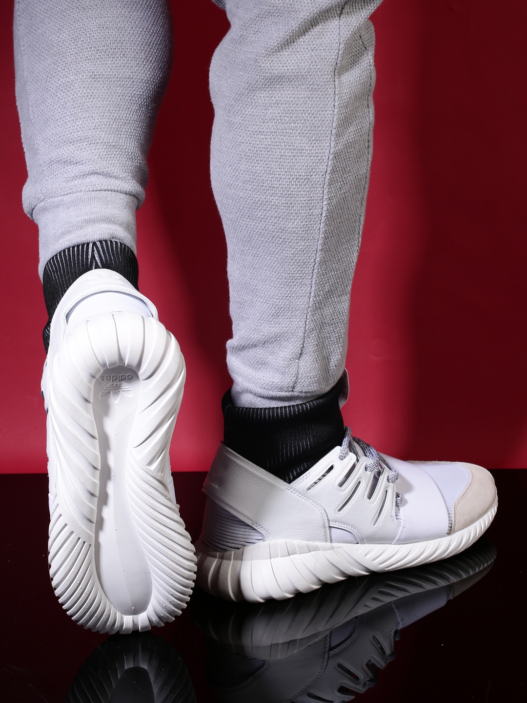 adidas tubular mens white