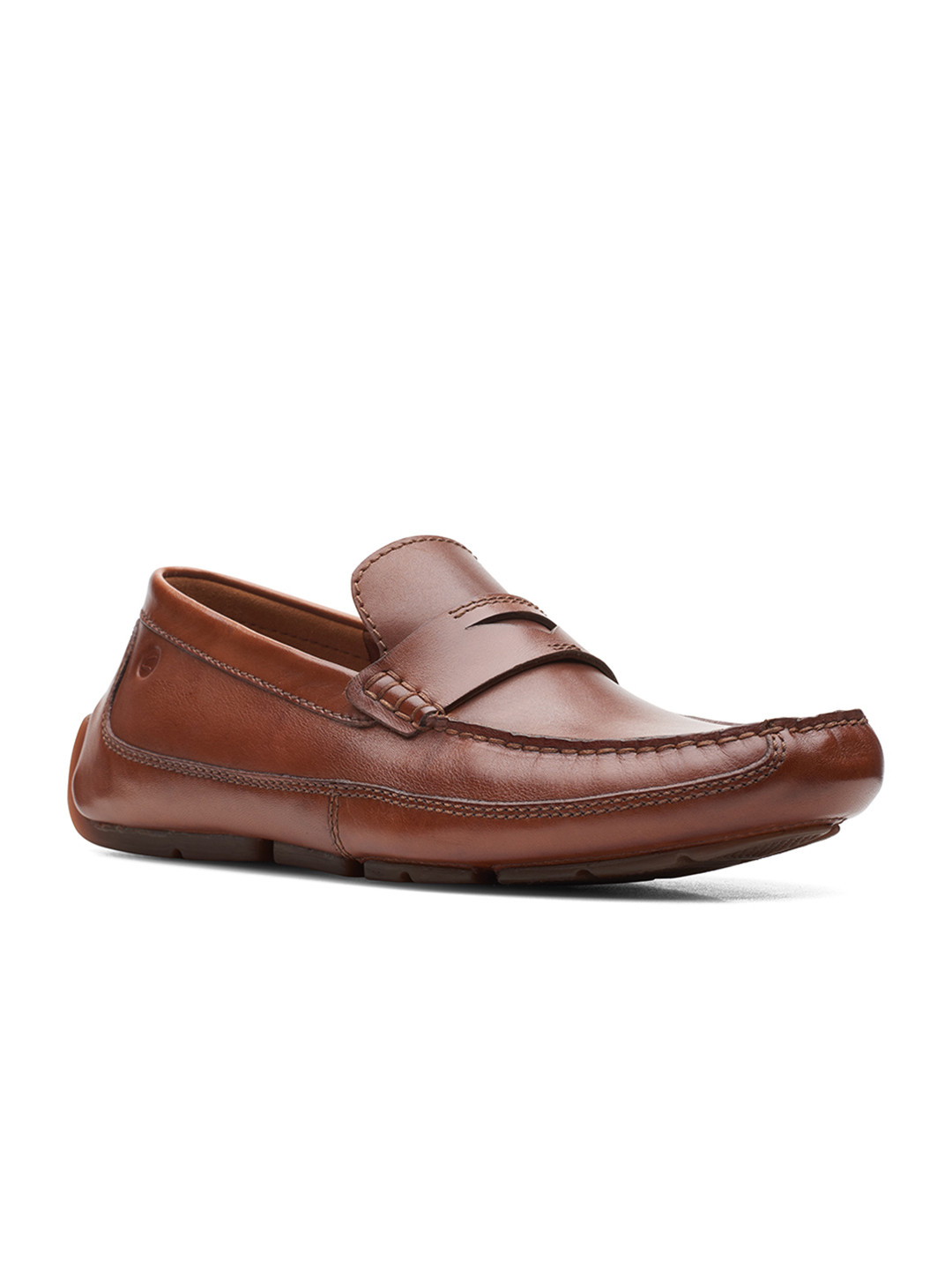 Clarks Men Brown Leather Loafers