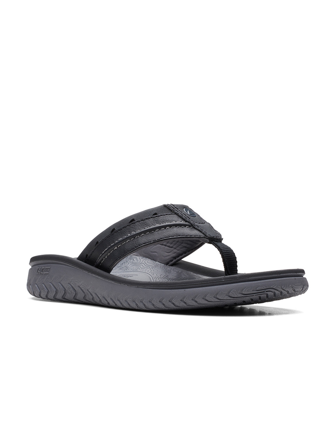 Clarks Men Black Flip Flops