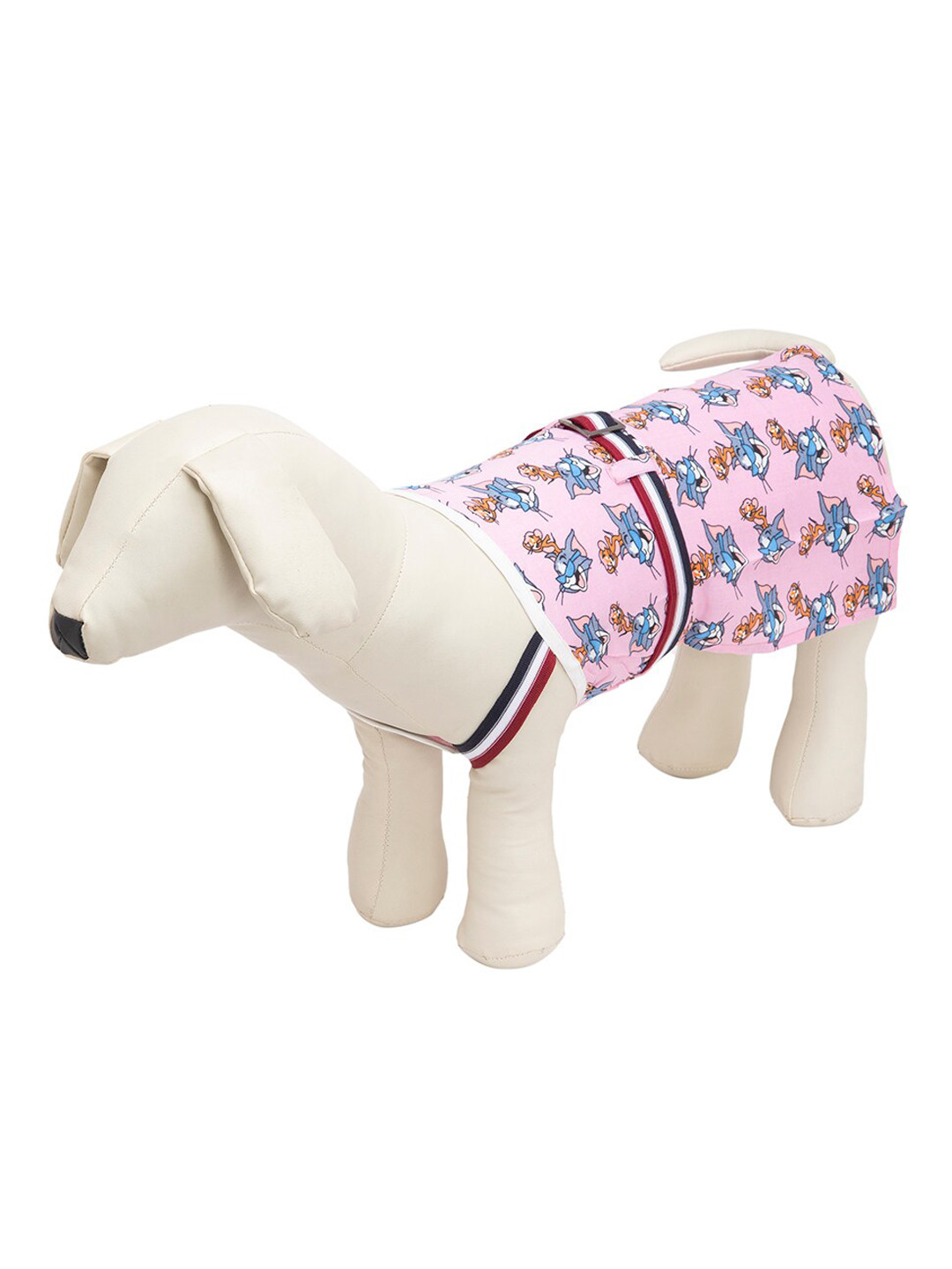 Lulala Pink & Blue Tom & Jerry Printed Pure Cotton Dog Dress