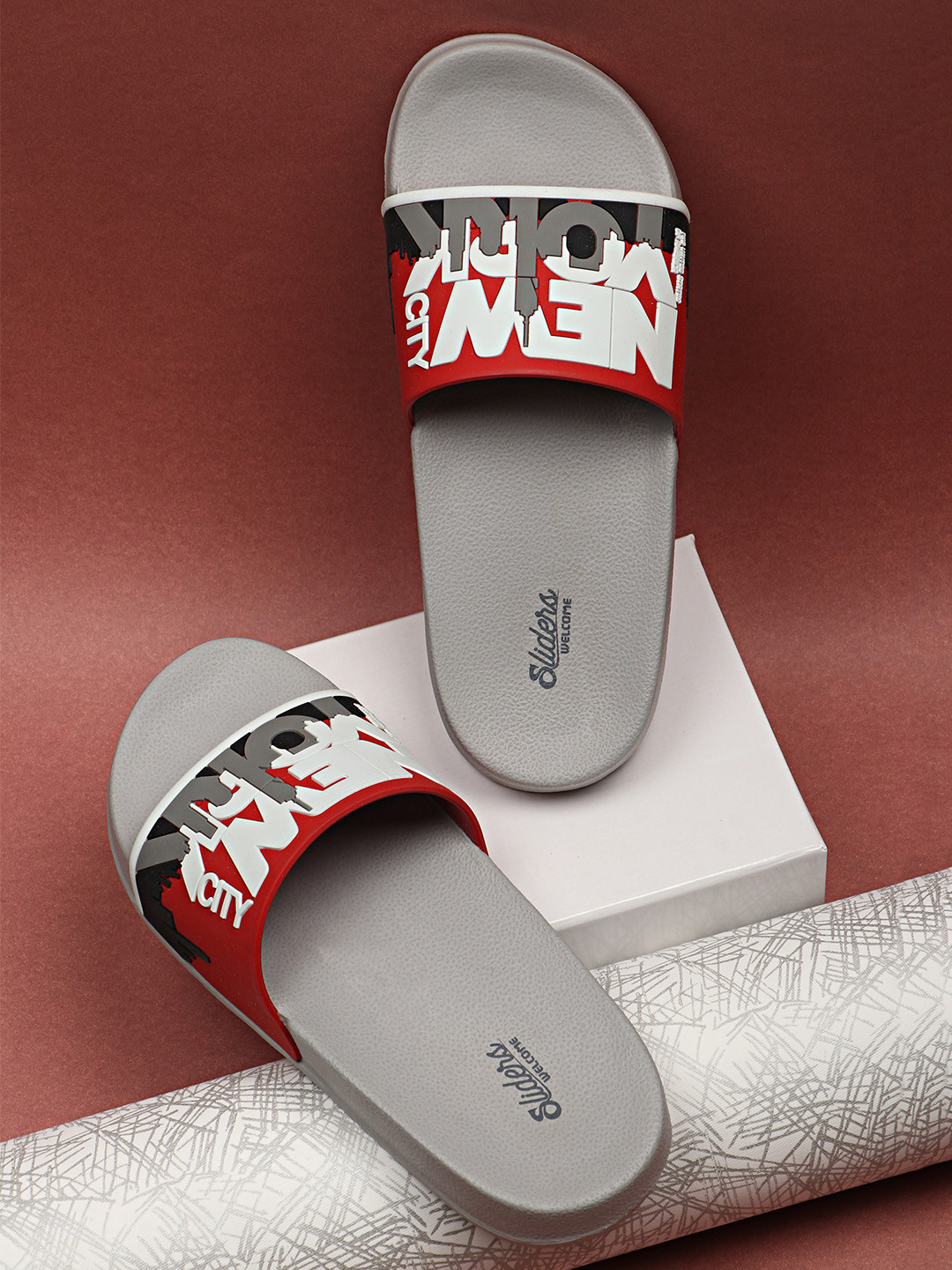 WELCOME Kids Lightweight & Comfortable Arch Support Durable Anti-Skid Sliders