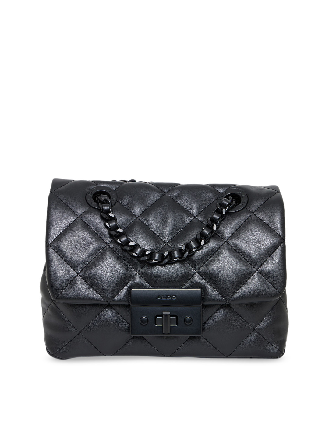 ALDO Black Structured Sling Bag