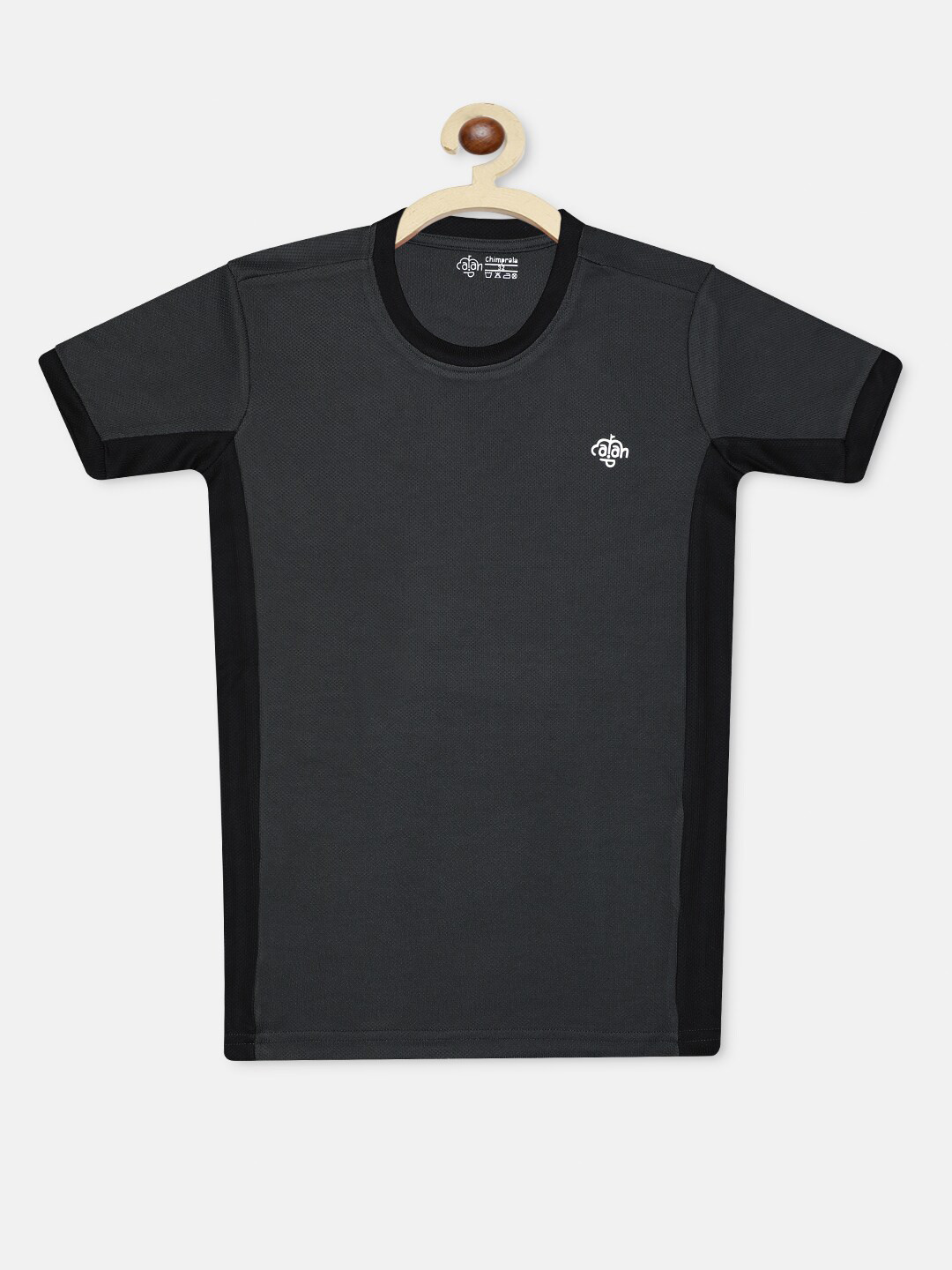 CHIMPRALA Girls Grey Running T-shirt