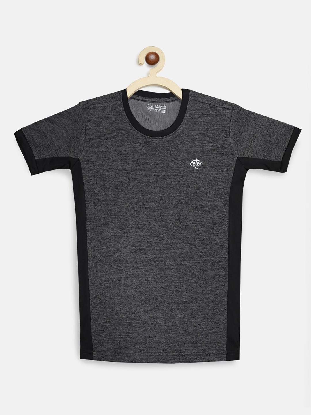 CHIMPRALA Girls Grey Running T-shirt
