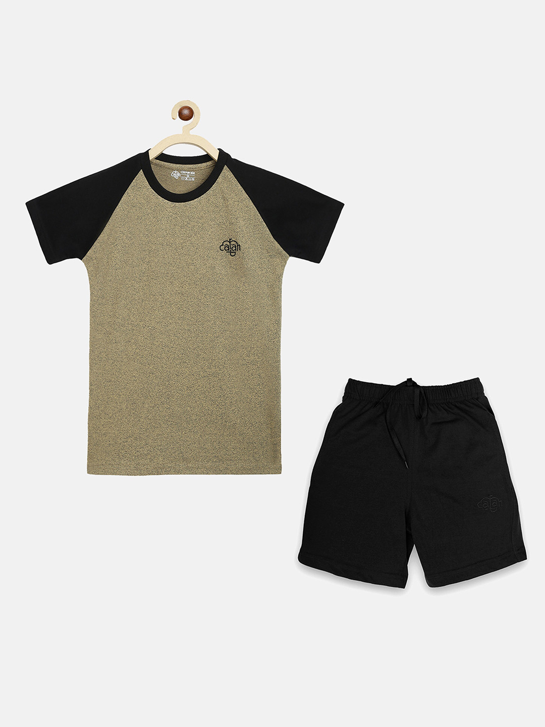 CHIMPRALA Boys Olive Green Clothing Set