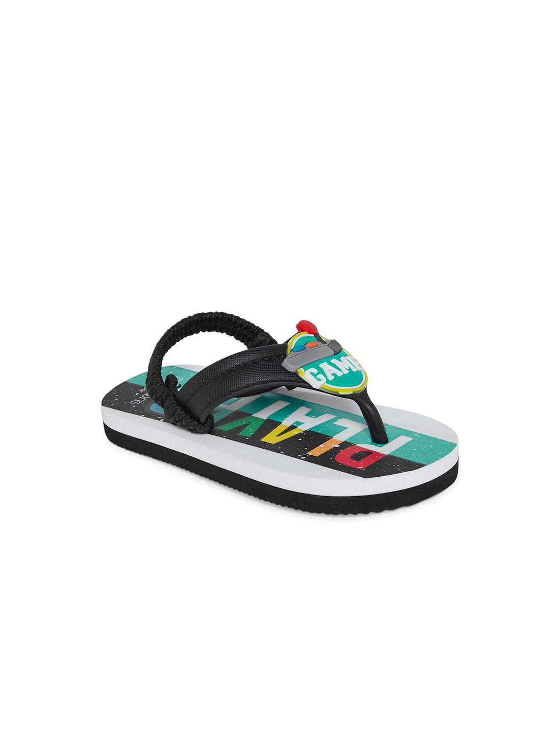 Pantaloons Junior Boys Multicoloured Printed Thong Flip-Flops