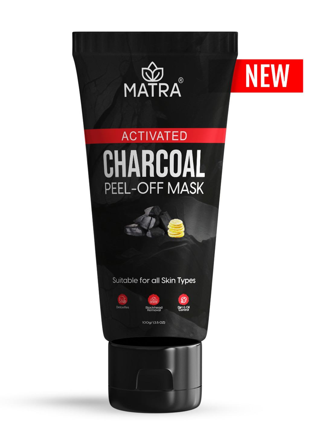 MATRA Sun & Pollution Protection Charcoal Peel Off Black Mask - 100 g