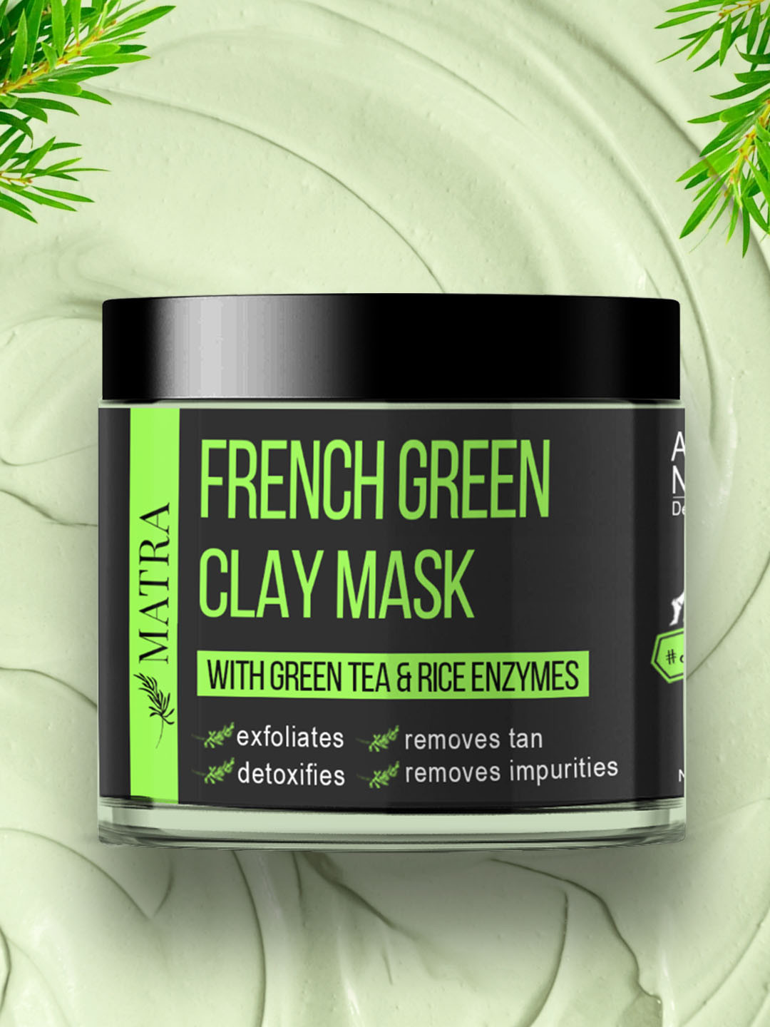 MATRA Green Tea & Rice Enzymes French Green Clay Face Mask - 100 g