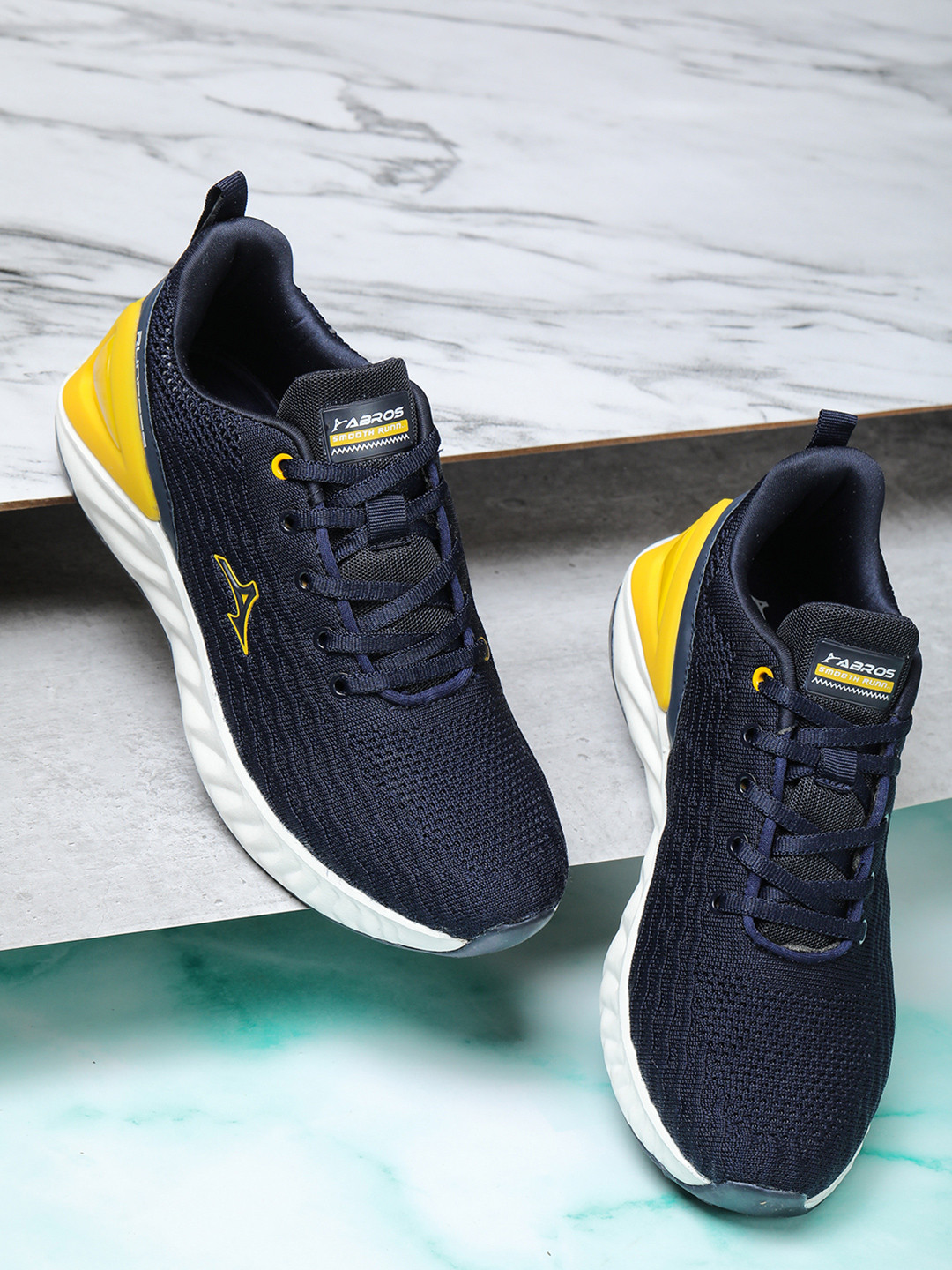 ABROS Men Navy Blue Altra Mesh Running Shoes