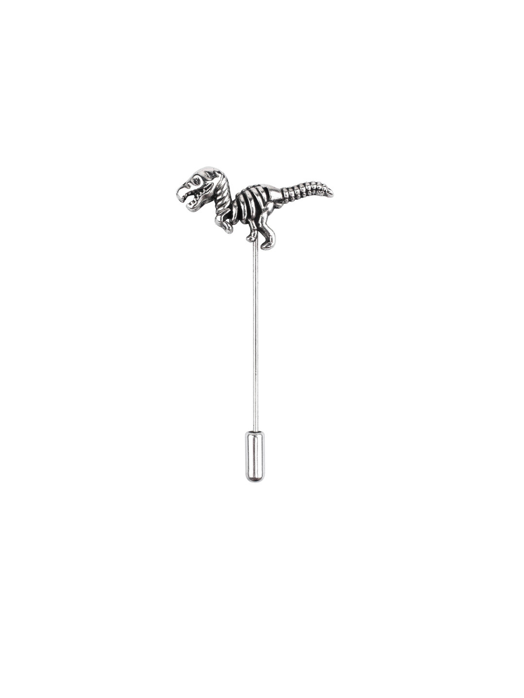 The Tie Hub Men Silver-Toned Metal Lapel Pin