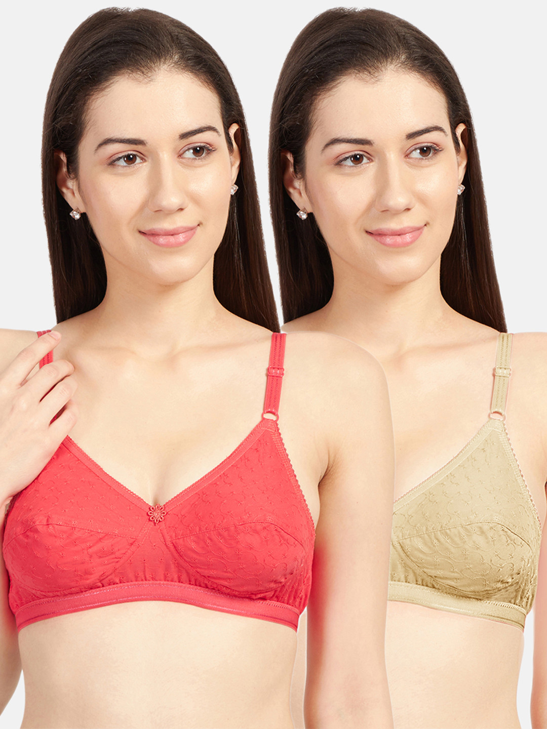 Sonari Coral & Nude-Coloured Bra