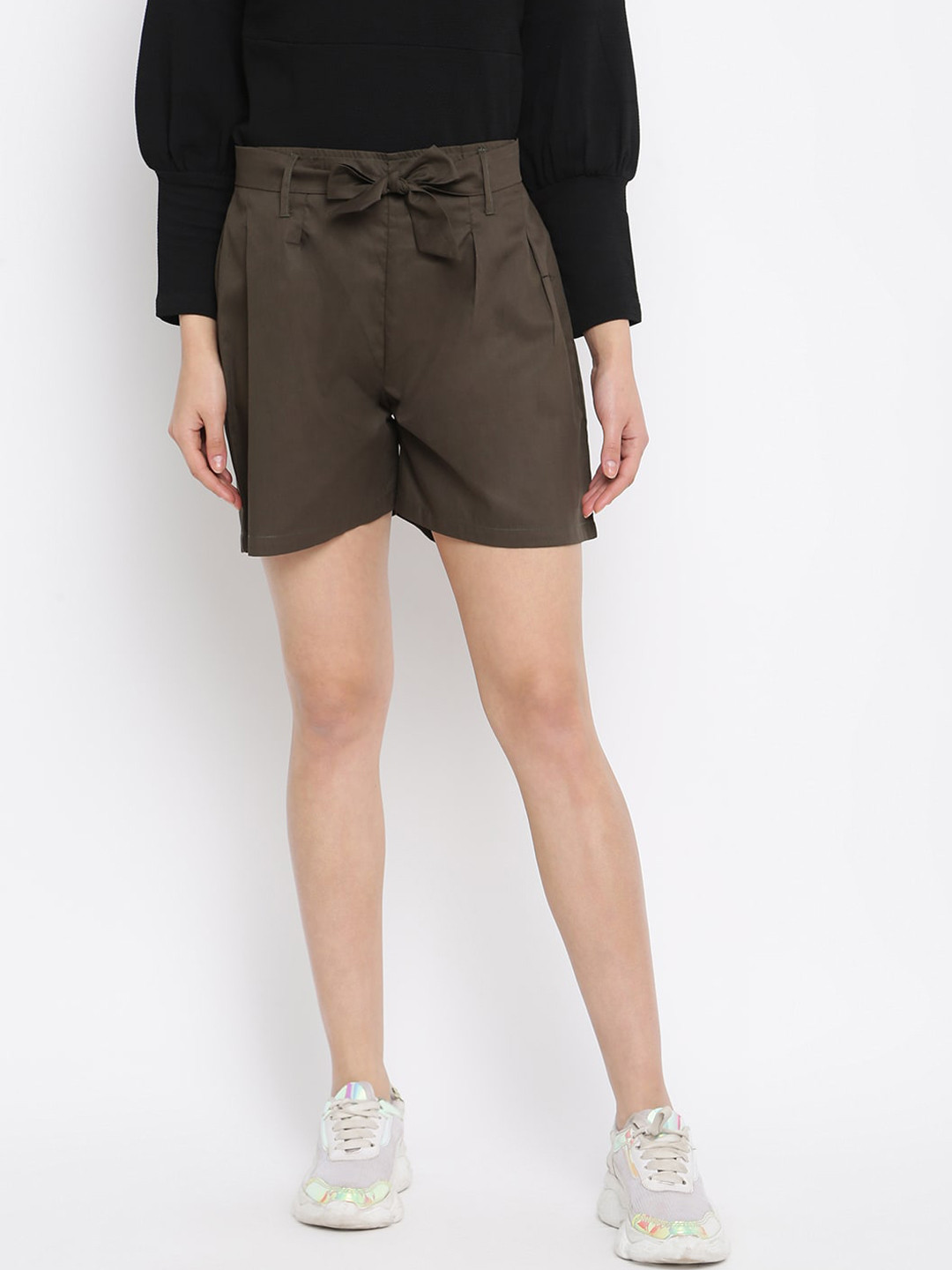 Mayra Women Brown Shorts