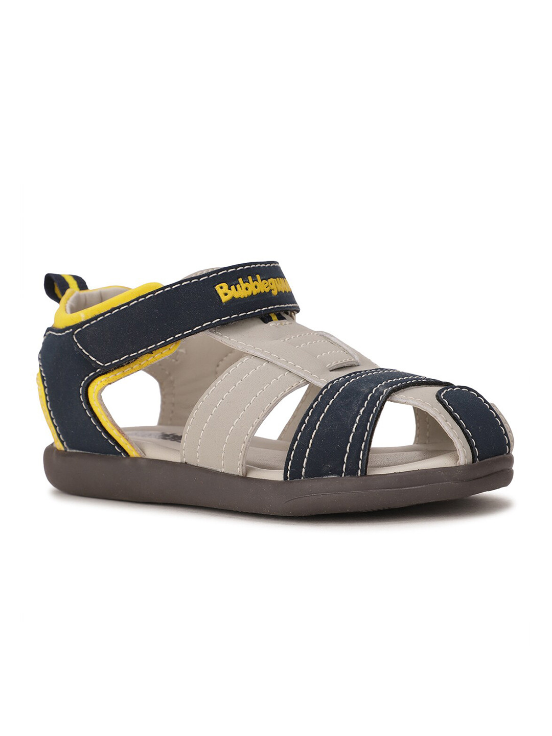 Bubblegummers Boys Navy Blue & Grey Sports Sandals