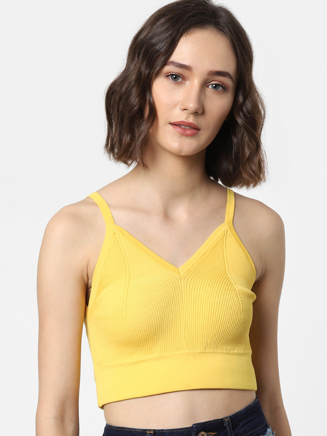 ONLY Yellow Crop Top
