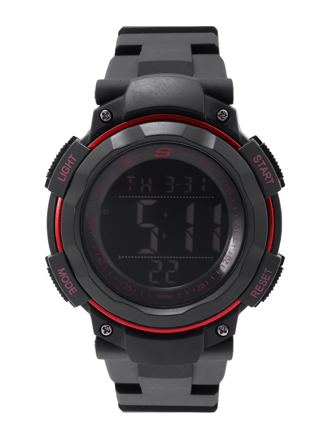 Skechers Men Black The Ruhland Digital Watch SR1022