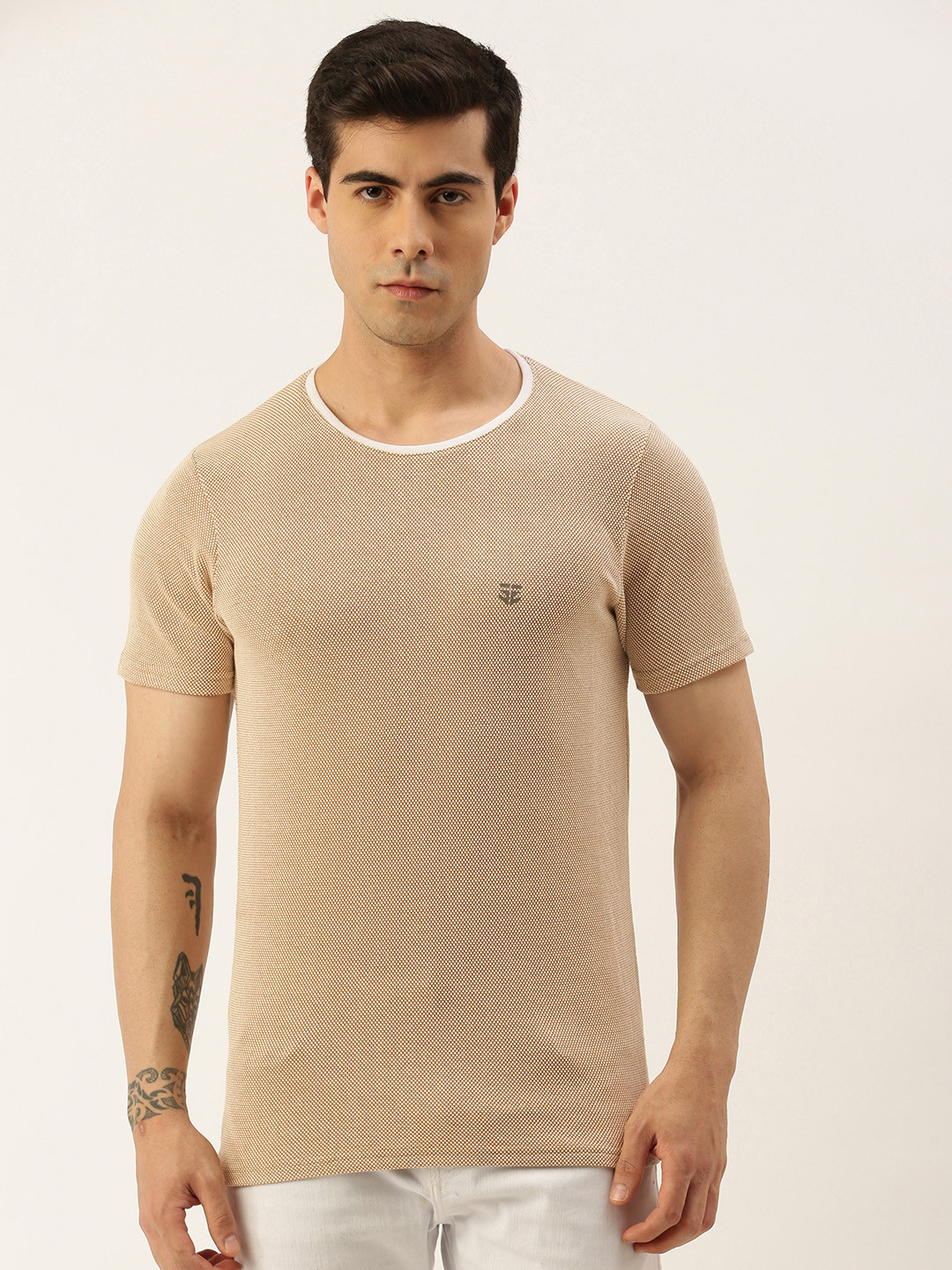 Sports52 wear Self Design Dry Fit Training Sports T-shirt