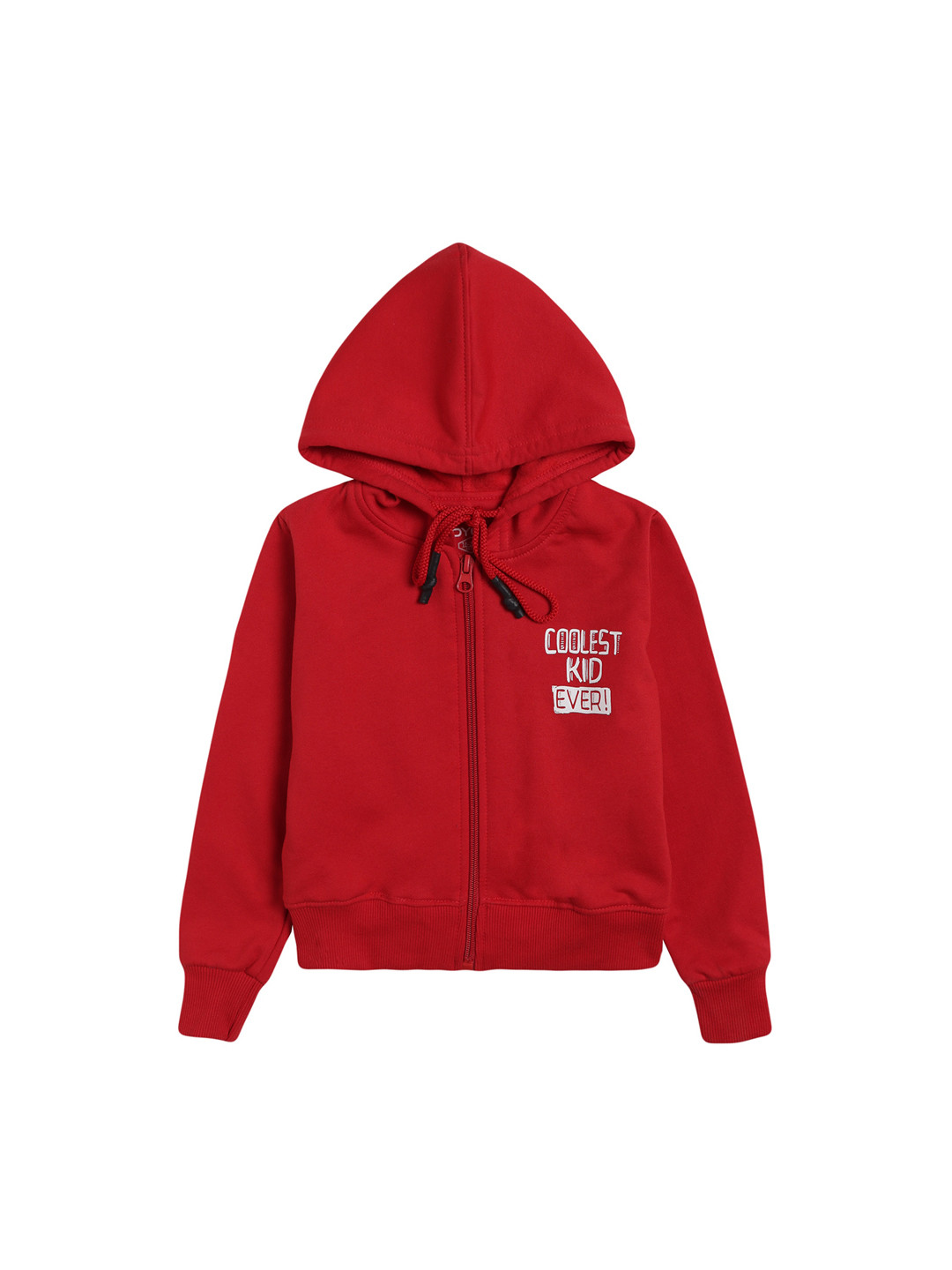 DYCA Boys Red Fleece Lightweight Bomber Jacket