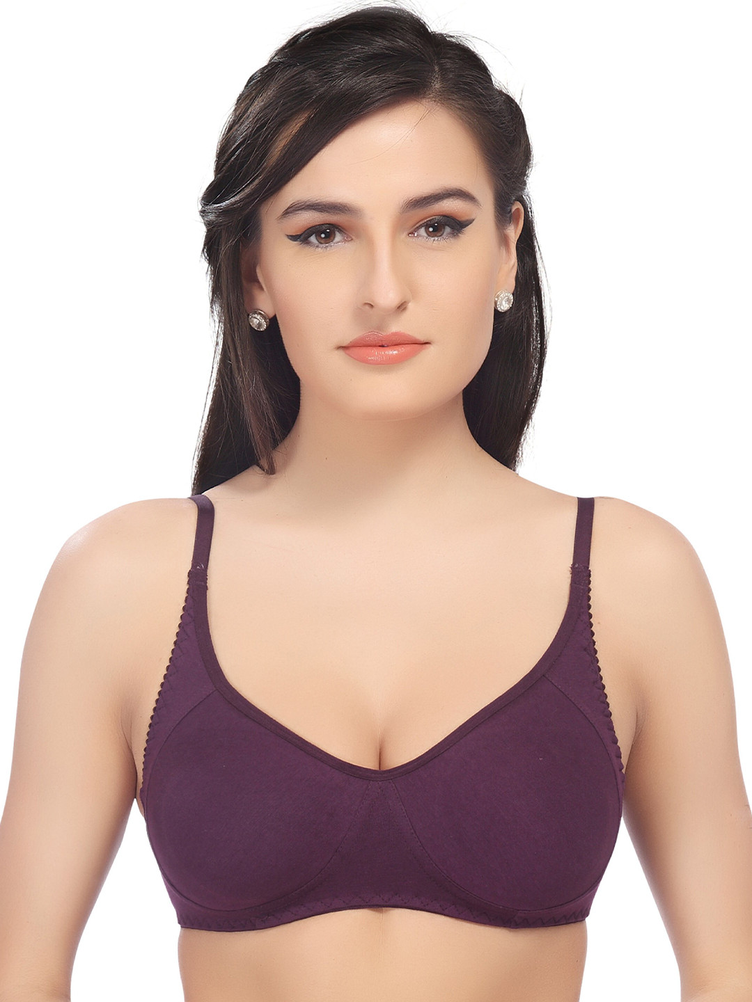 Lady Love Purple Non Wired T-shirt Bra