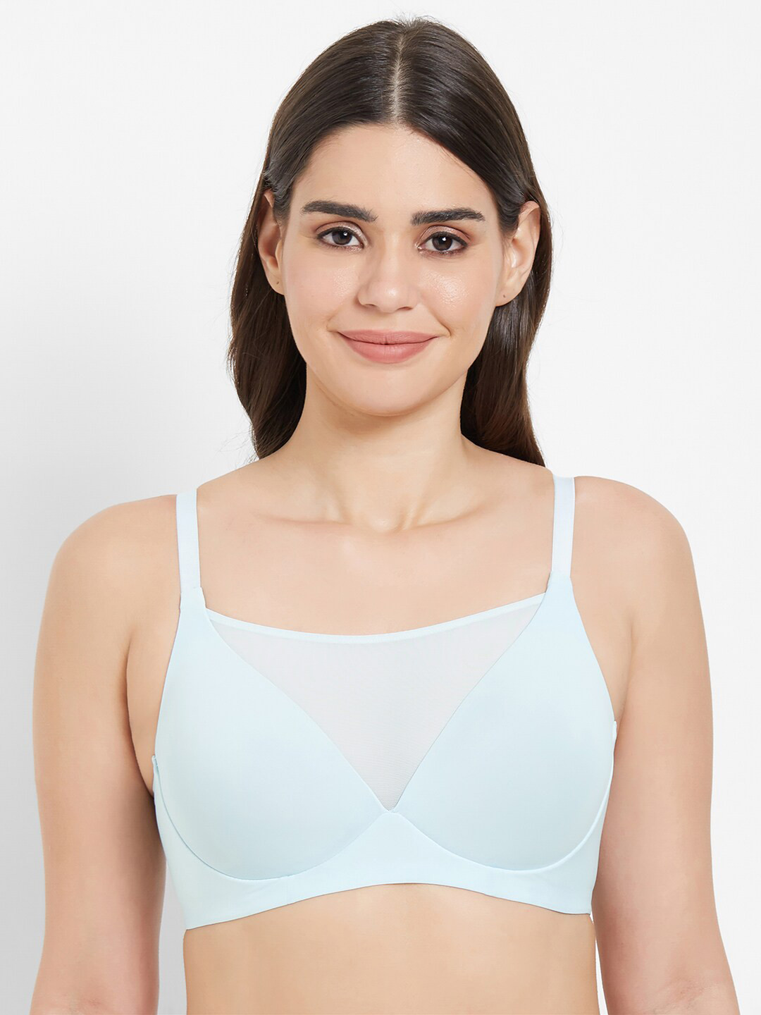 Wacoal Blue Lightly Padded Non-Wired Full Coverage T-shirt Bra