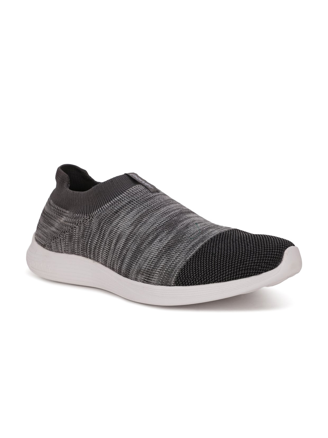 Power Men Grey Woven Design Slip-On Sneakers