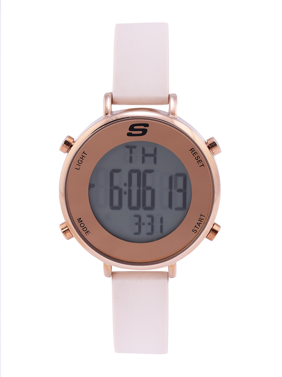 Skechers Women Rose Gold-Toned Magnolia Digital Watch SR6168