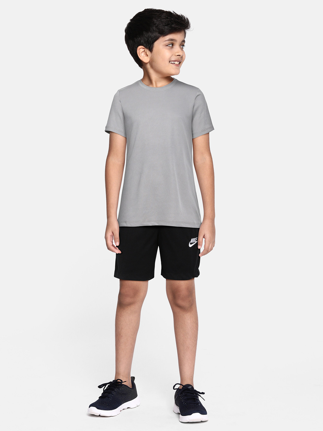 Nike Boys Black Solid Shorts