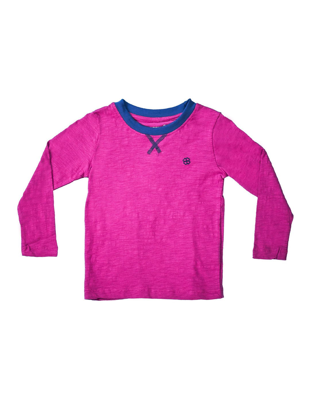 GREENDIGO Girls Purple Organic Cotton Relaxed Fit T-shirt