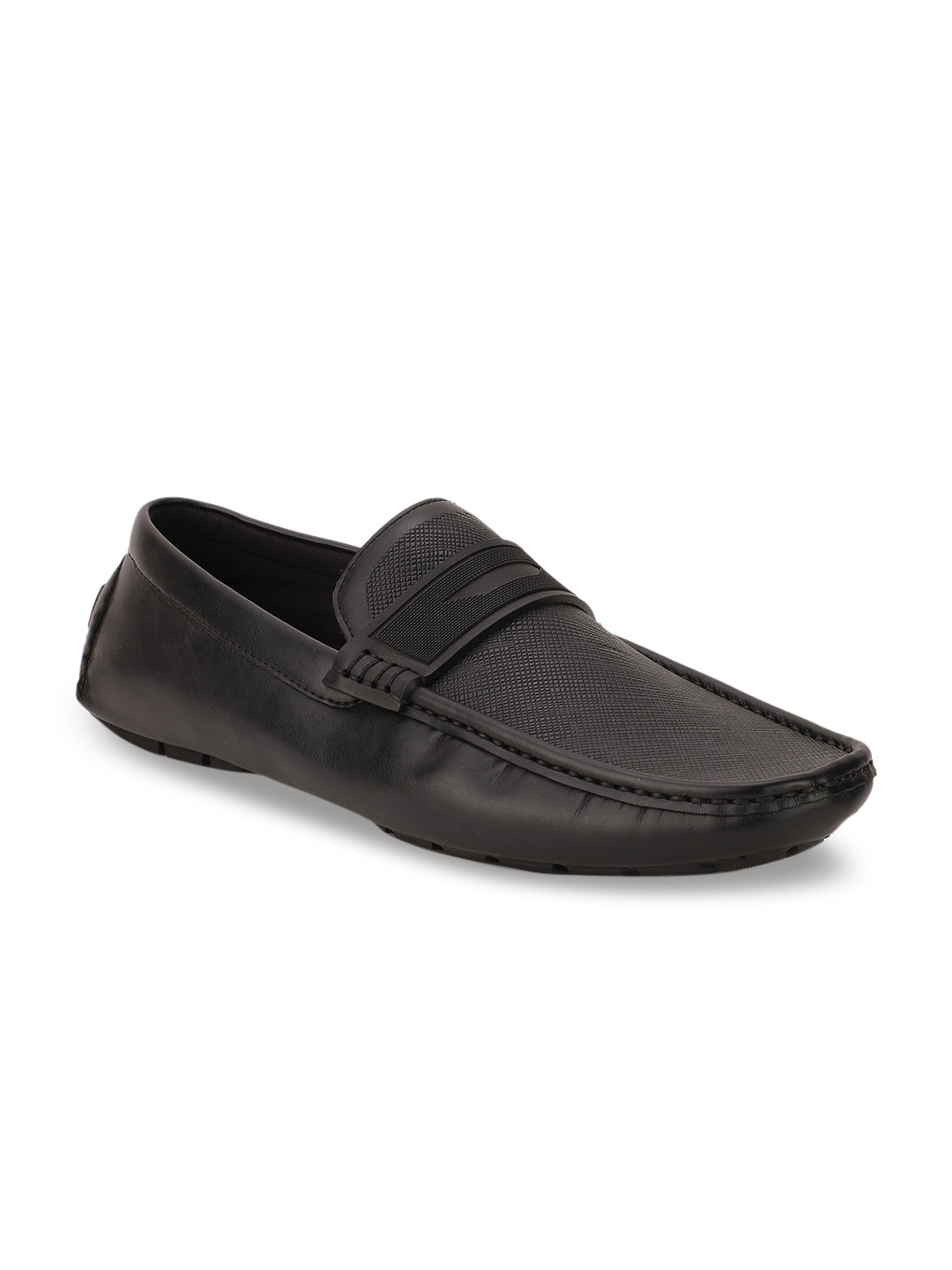 Bata Men Black Driving Shoes