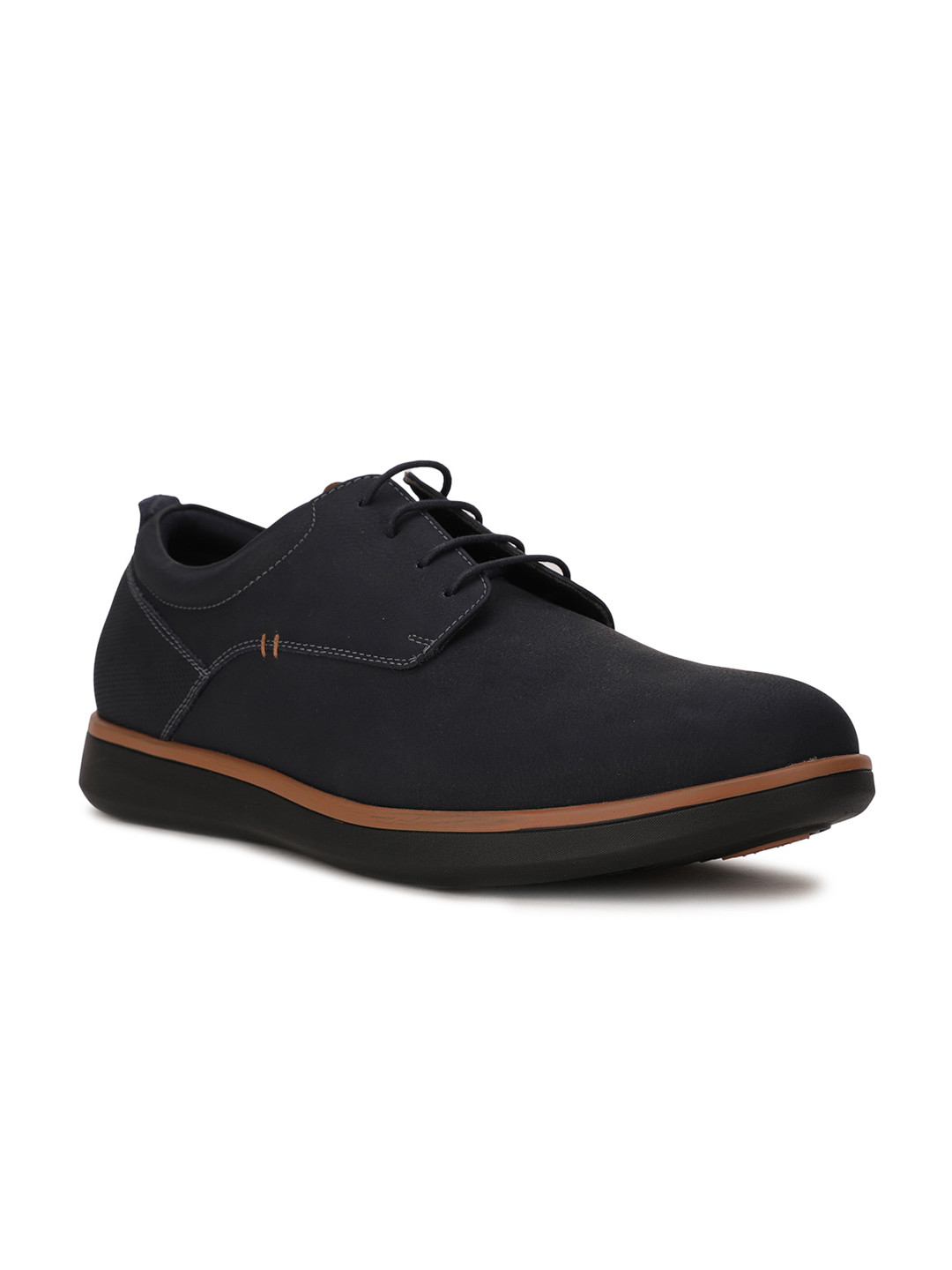 Bata comfit Men Navy Blue PU Derbys