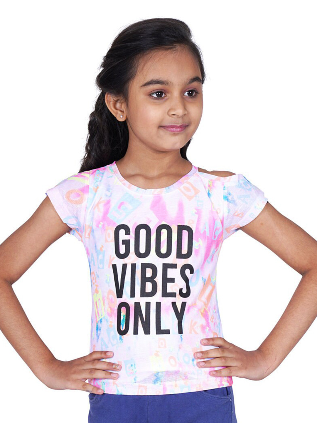 Tiny Girl Pink Print Top