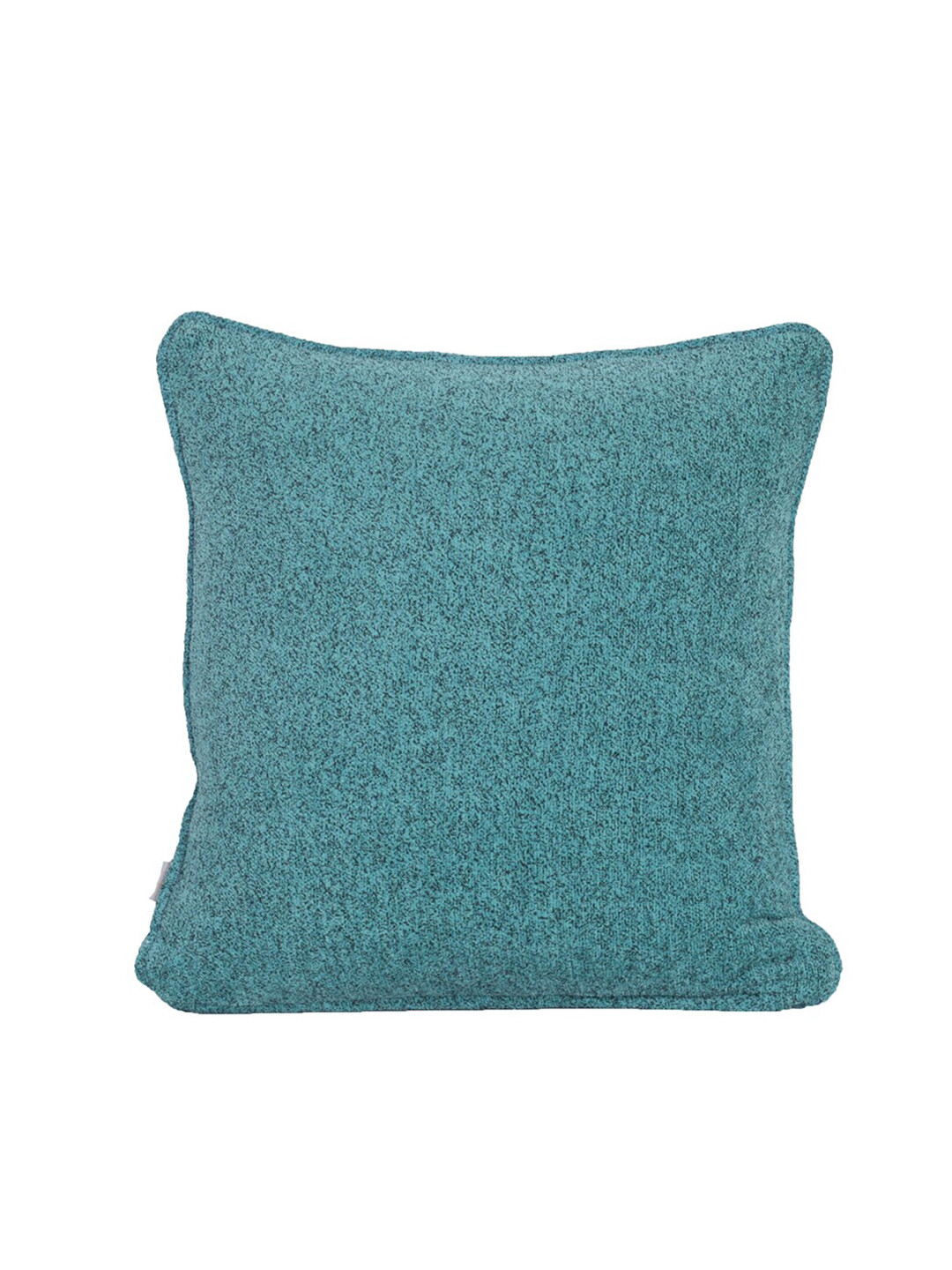 MASPAR Teal Self Design Cotton Lightweight Textured Square Cushion Cover -16x16In