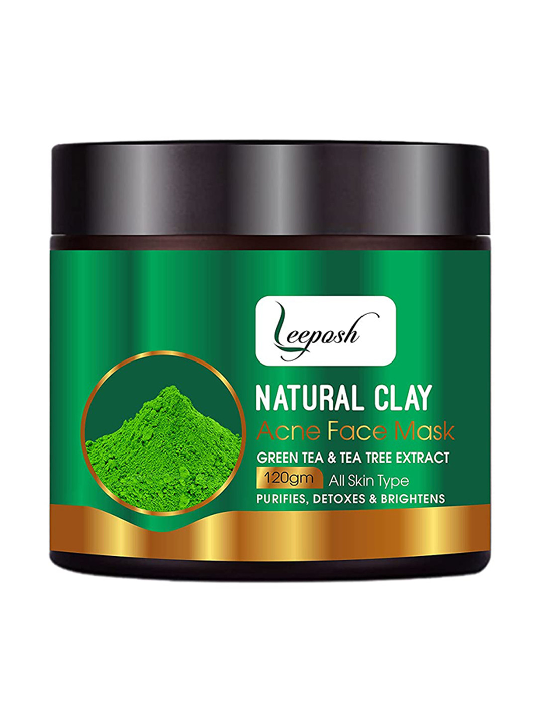 Leeposh Natural Clay with Green Tea & Tea Tree Extract 120 g