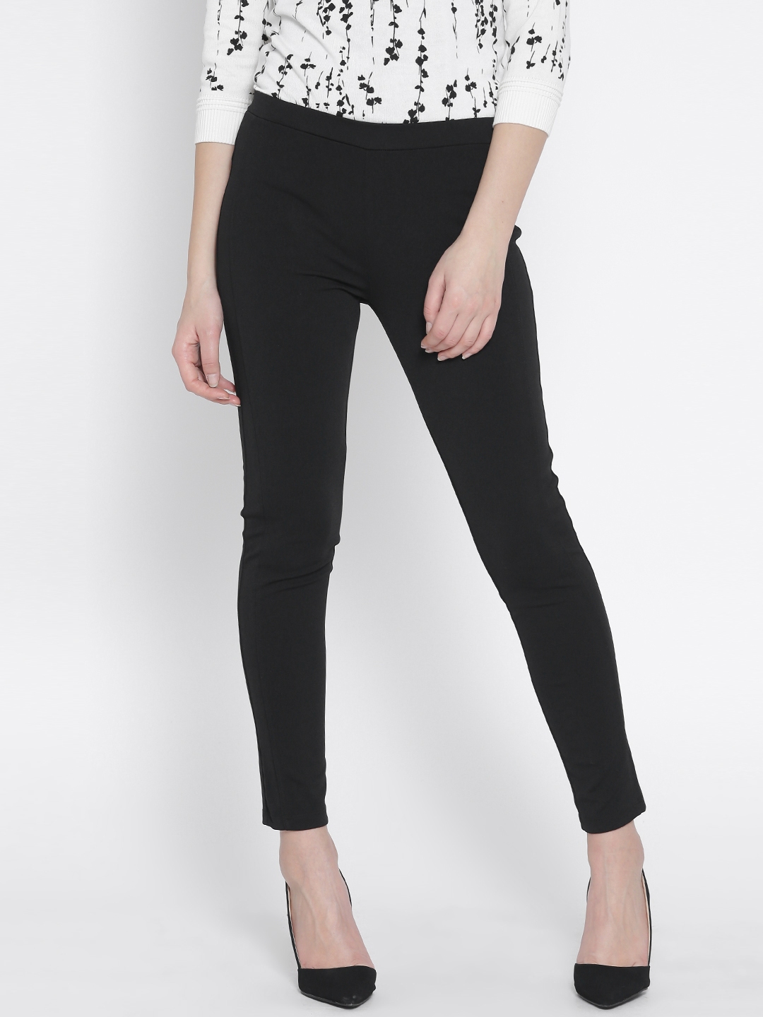 Buy United Colors of Benetton Black Treggings Jeggings for Women 1736095 Myntra