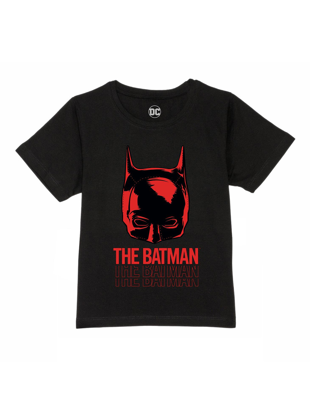 DC by Wear Your Mind Boys Black Batman Printed T-shirt