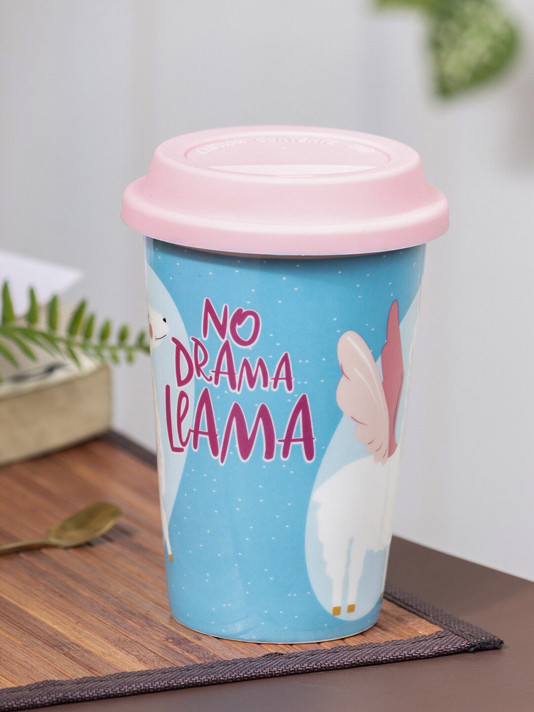 MARKET99 Insulated Cappuccino Assorted Typography Ceramic Microwave Safe Mug-400ml