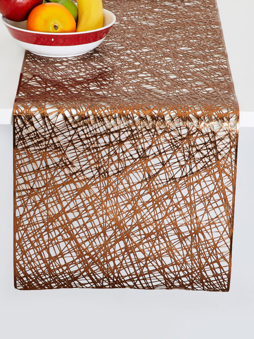 Home Centre Brown Textured Table Runner