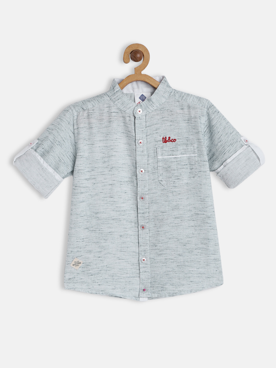 TONYBOY Boys Green Premium Casual Shirt