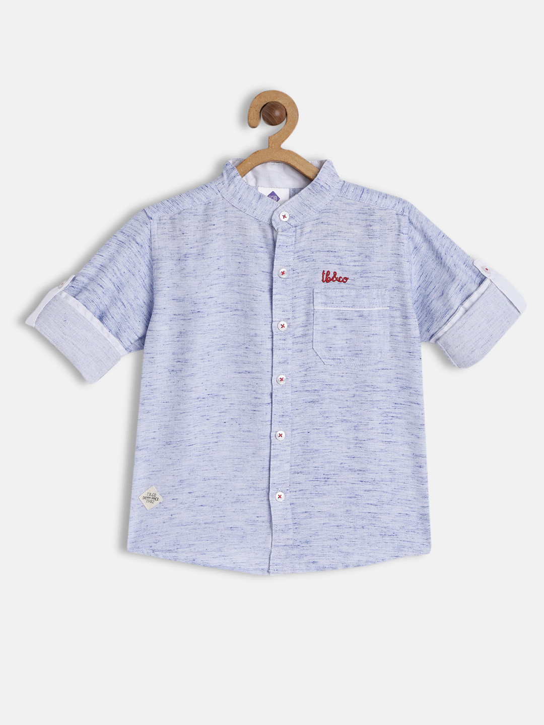 TONYBOY Boys Blue Premium Casual Shirt