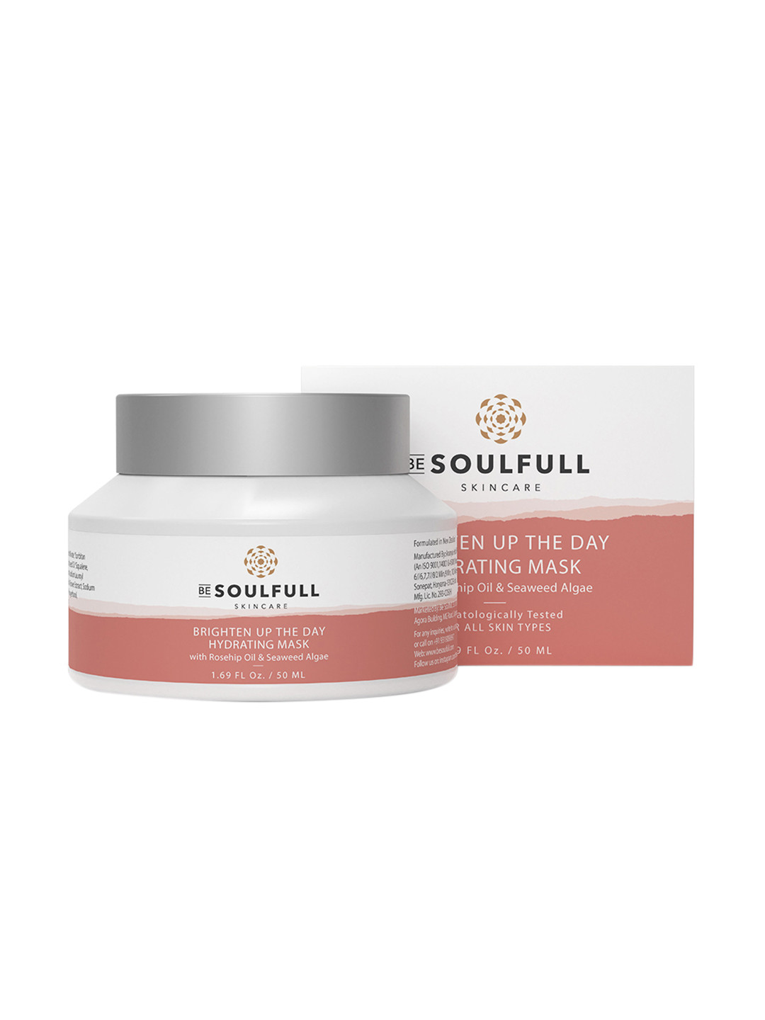 BE SOULFULL Brighten Up The Day Hydrating & Brightening Mask For Dull Skin - 50 g