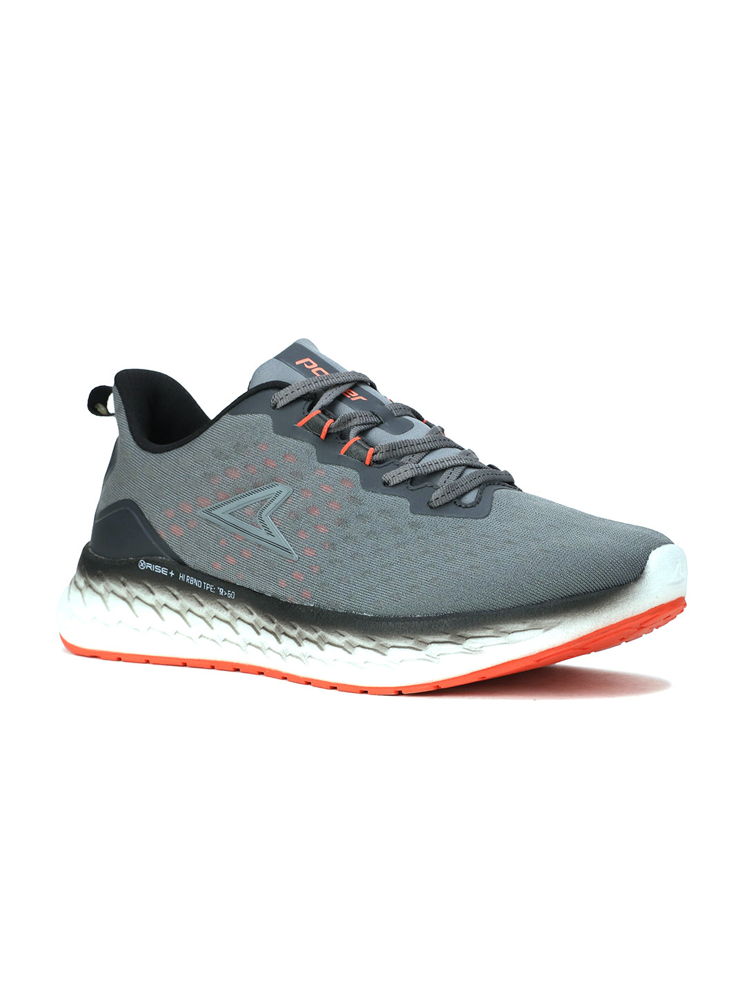 Power Men Grey Woven Design Sneakers