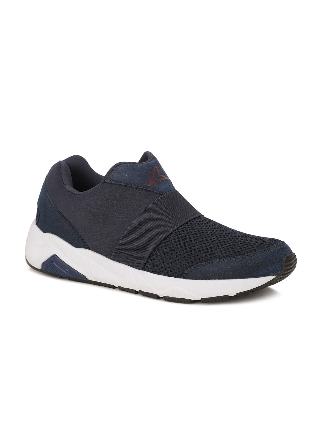 Power Men Blue Woven Design Slip-On Sneakers