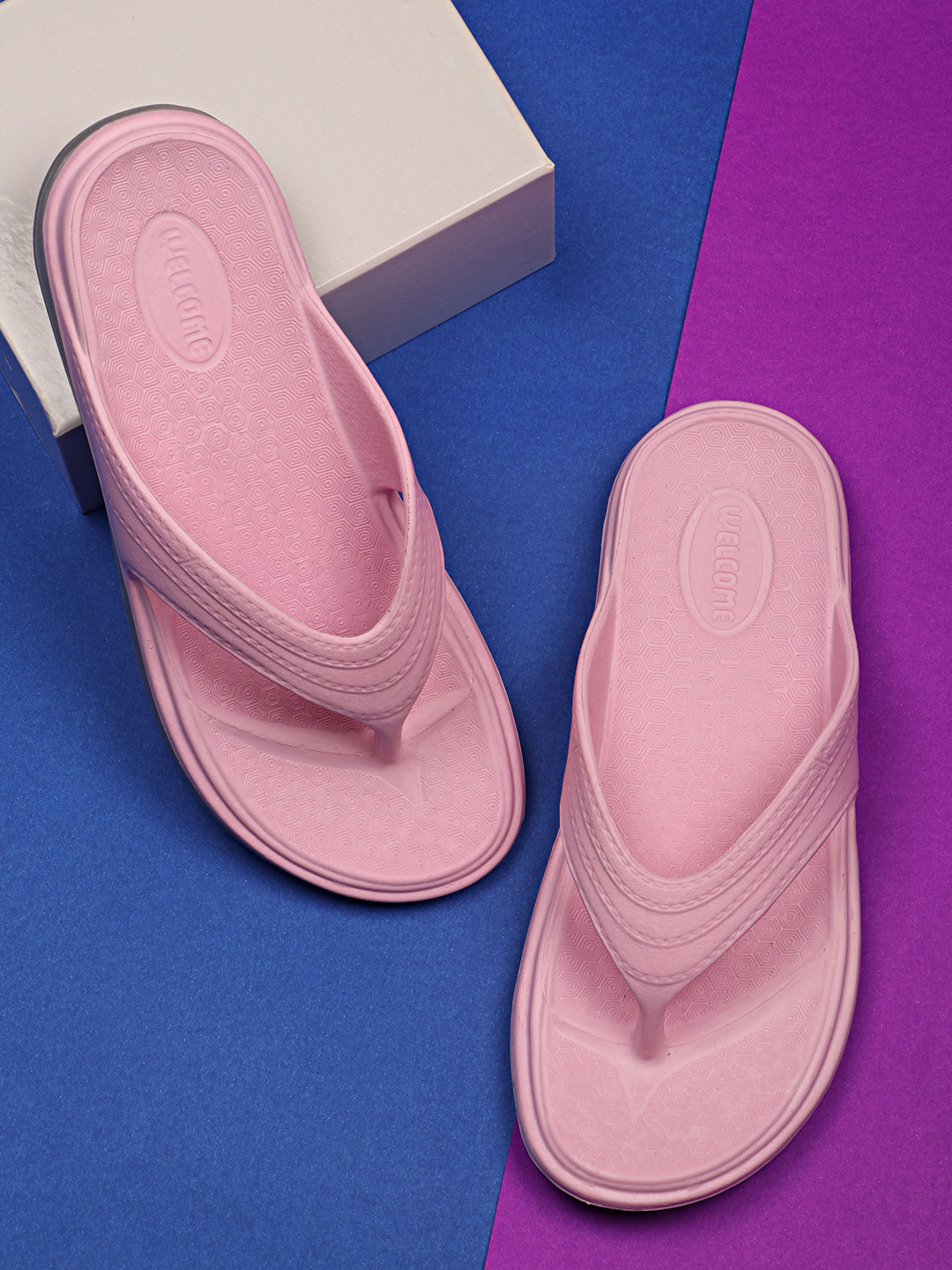 WELCOME Women Lightweight & Comfortable Arch Support Durable Anti-Skid Flip-Flop