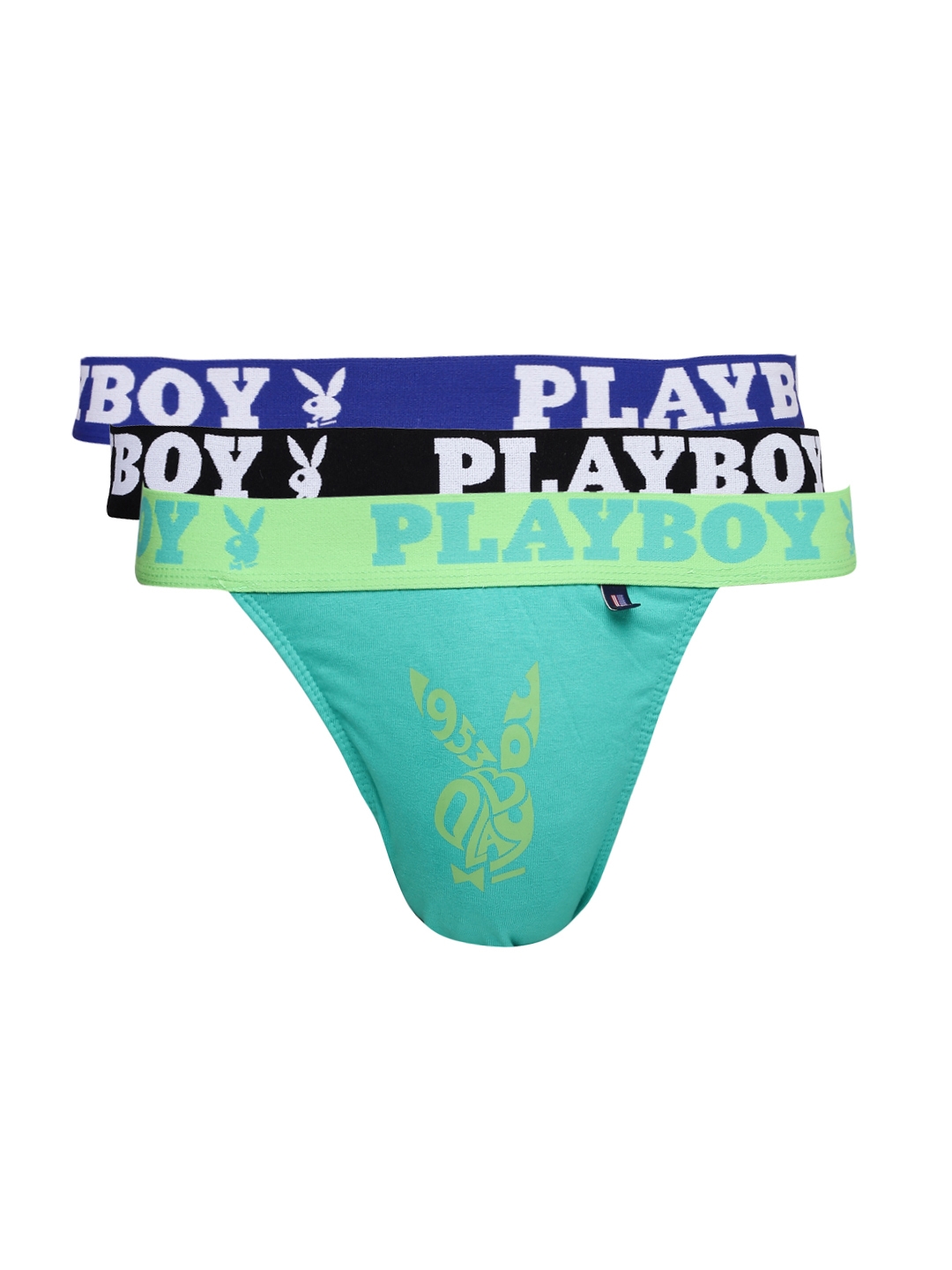 Buy Playboy Men Pack Of 3 Printed Briefs UF 13 - Briefs for Men 1737440